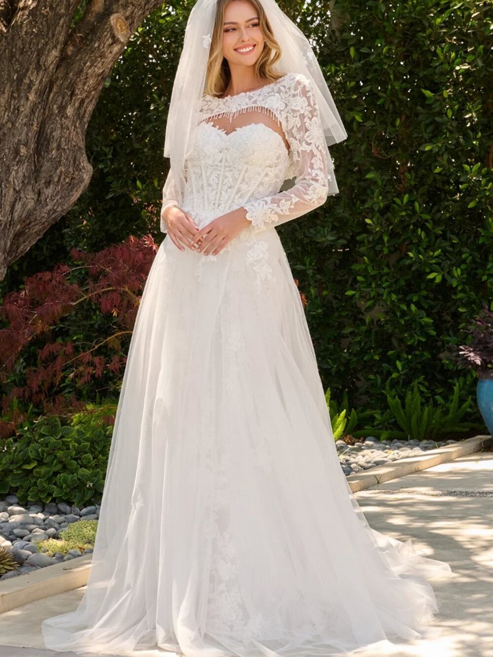 NEW OFF WHITE Lace & Sequin Sweetheart Wedding Dress Embellished GL3842